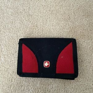 Swiss Army Red and Black Wallet with Logo